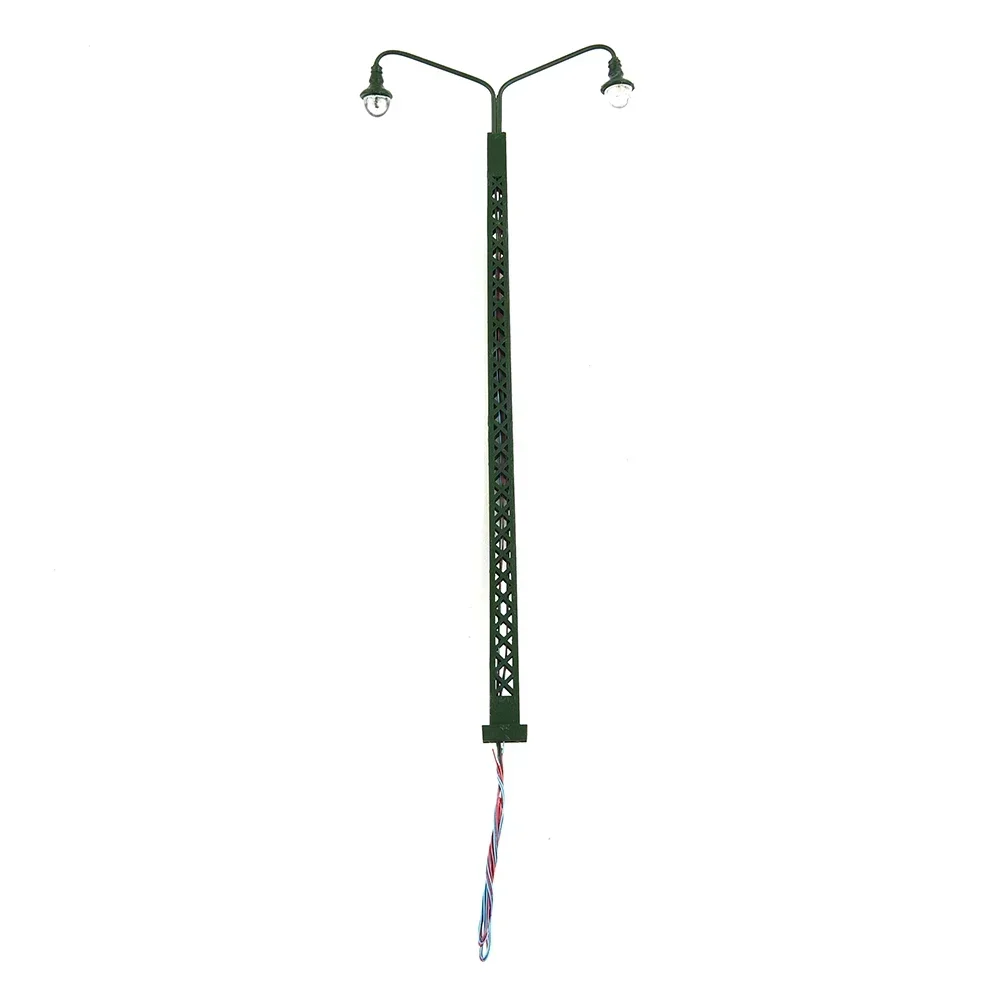 Authentic Lighting Details For Your Model Railroad 5Pcs Model Railroad Lights Lattice Mast Light Gauge H0 LED Light