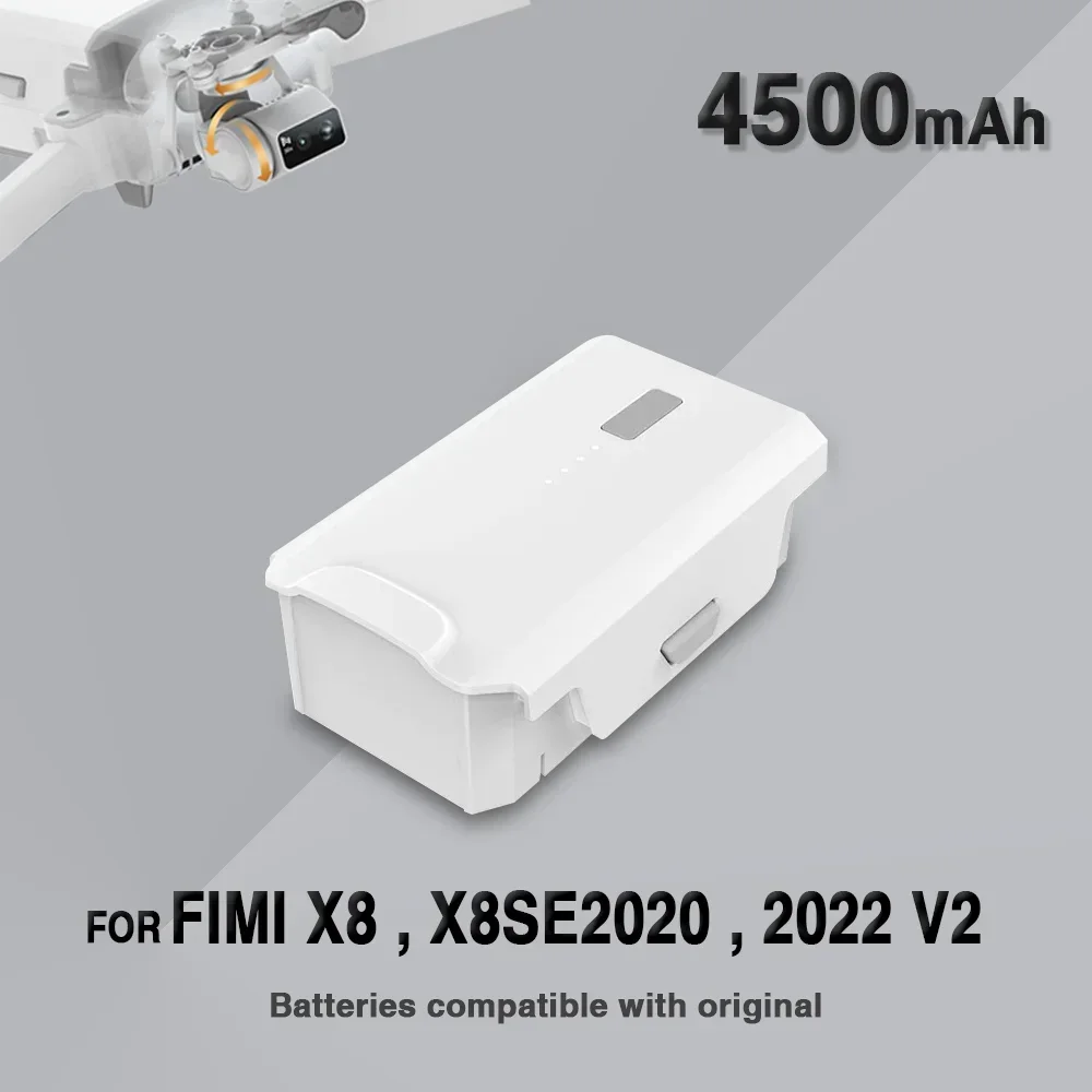 11.4V 4500mAh Smart Drone Battery for FIMI X8 SE 2022 V2 with 33 minutes of flight time for X8SE Drone Accessories