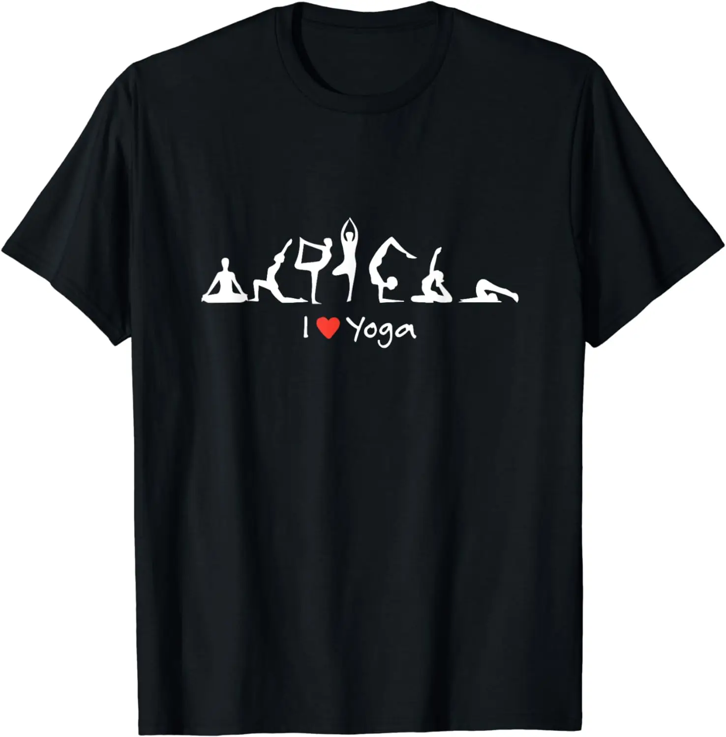 Yoga Workout Cute Funny Graphic Top Tee I Love Yoga T-Shirt  Vintage T Shirt  Men Clothing Tops Camisas Streetwear
