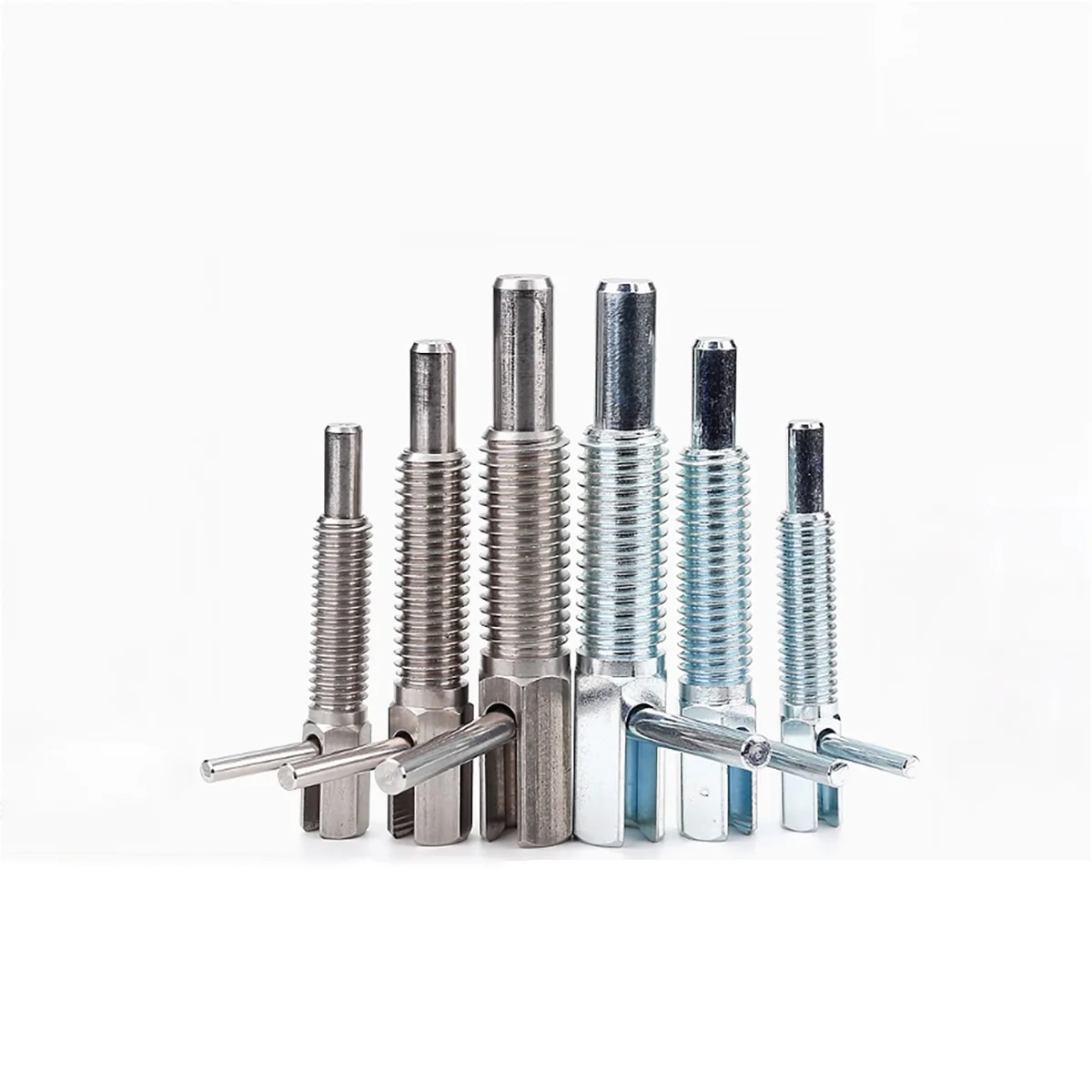 Dividing Pin L-Shaped Extended Coarse Tooth Knob Plunger/Spring Safety Fixed Position Pull Pin M6M8M10M12