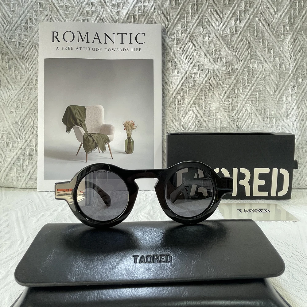 

2025 New Retro Round Frame Women's Premium Sunglasses Nylon Lenses Anti-UV Classic Fashion Sunglasses