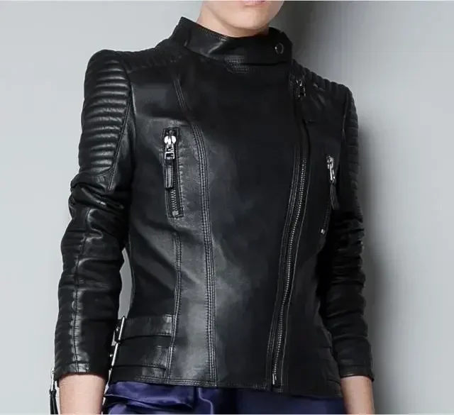 LNY Shop,Women fashion Genuine leather jacket.plus size soft leather coat.Suede,lady street jacket.sales women motor coat