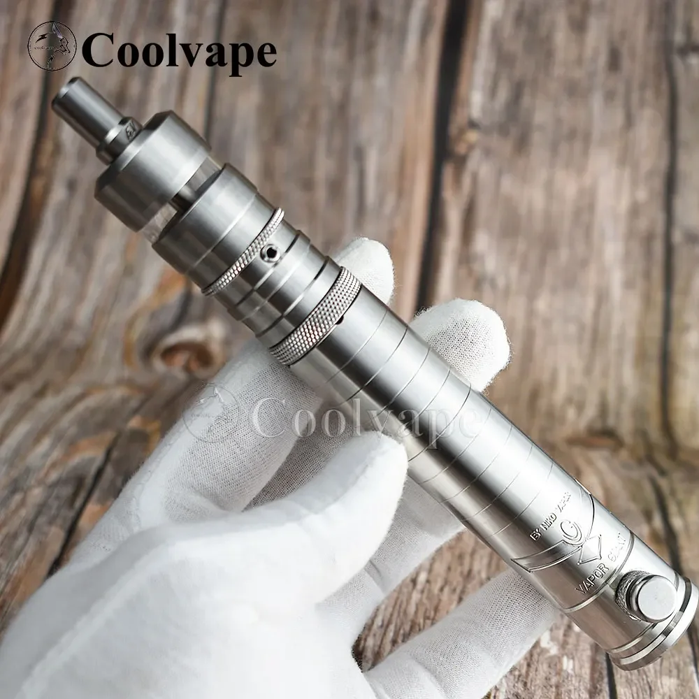 WOLFCOOLVAPE Vapor Giant Mech Mod Kit com Flash-E-Vapor V4.5 + RTA 23mm 316SS Atomizador Fit 18650 Bateria Vape E-cig