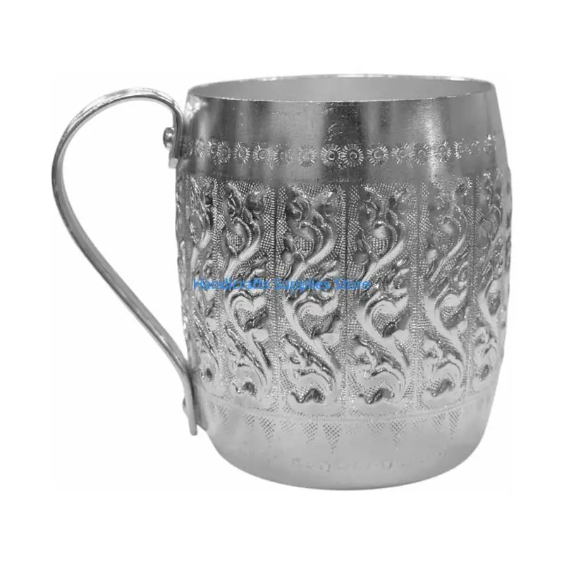 R1WA Unique Thai Crafted Ice Cup For Refreshing Drink In Tin Aluminum Alloy