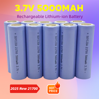 2025 New 21700 3.7V 5000mAh Rechargeable Lithium-ion Battery for Camera Flashlight Microphone Shaver Toy 21700 Battery