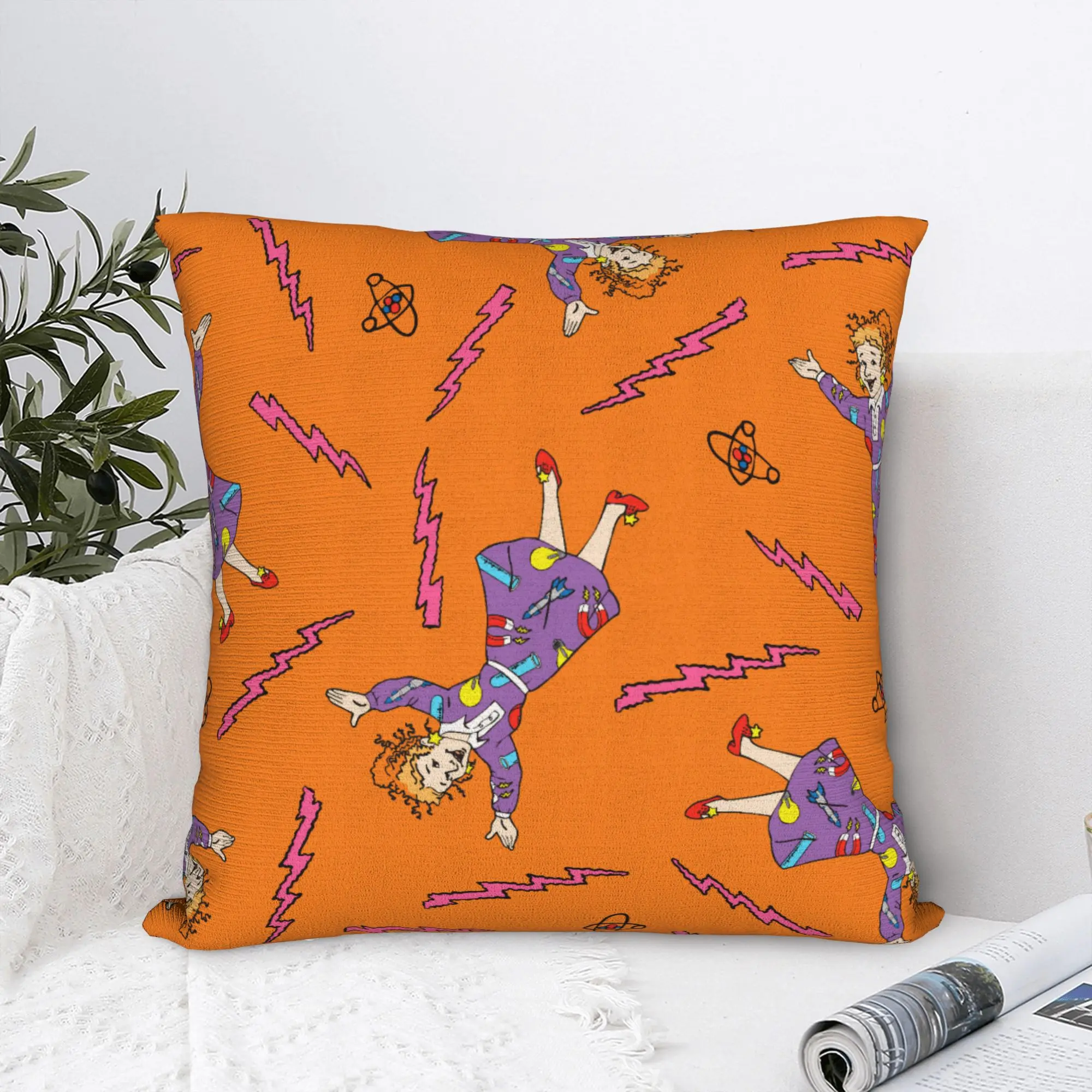 Magics School Bus Pillow Case  Comfy Pillow Cover Morden Pillowcases For Sofa Car Home Decor