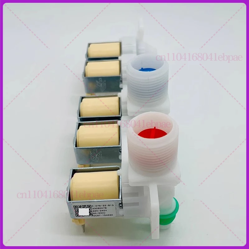 Electric Water Inlet Solenoid Valve DC97-15459K For Samsung Drum Washing Machine 220V C-076-19-B13 Five-head Washer Parts