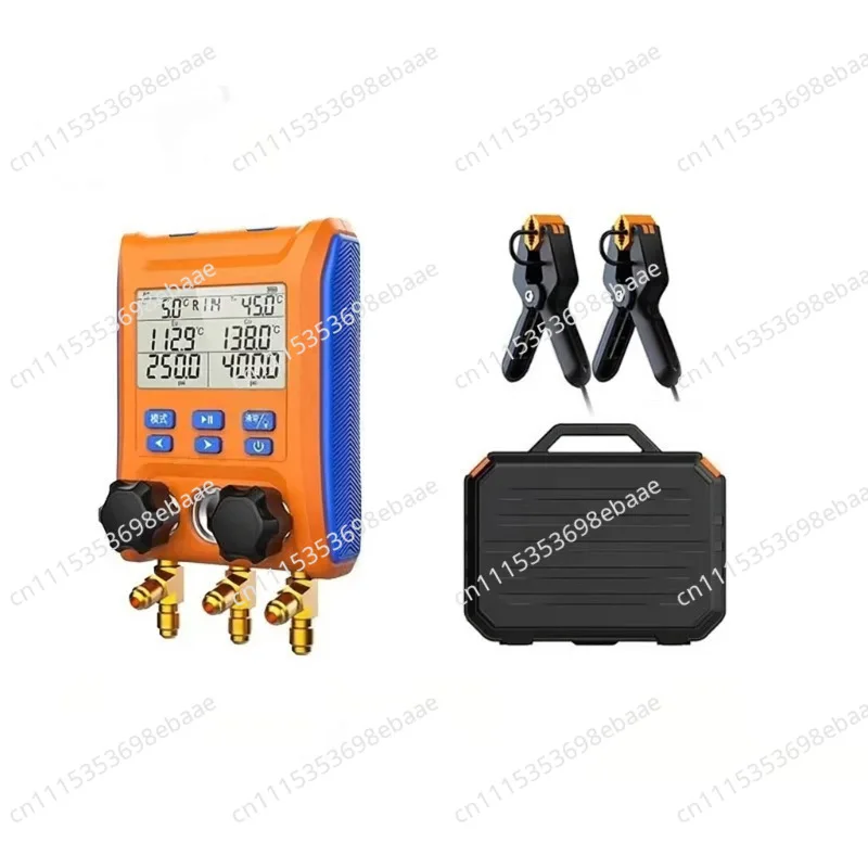 LMG-10 manifold air conditioning pressure gauge refrigerant charging tool kit (refrigerant vacuuming digital pressure gauge)