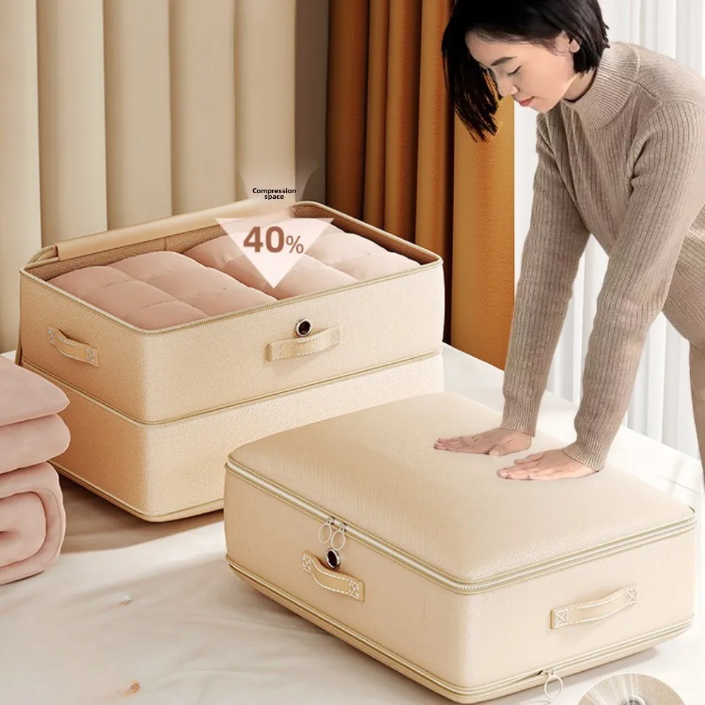Oxford Fabric Storage Bag for Quilt Bedding Large Capacity Compression Design Household Organizer Down Silk Comforter
