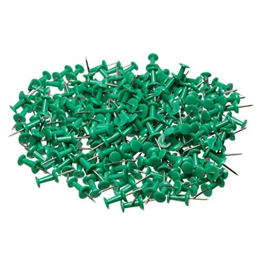 

200PCS Colo Plastic Push Pins Decorative Map Thumb Tacks with Steel for Bulletin Board and DIY Craft Home Office Use