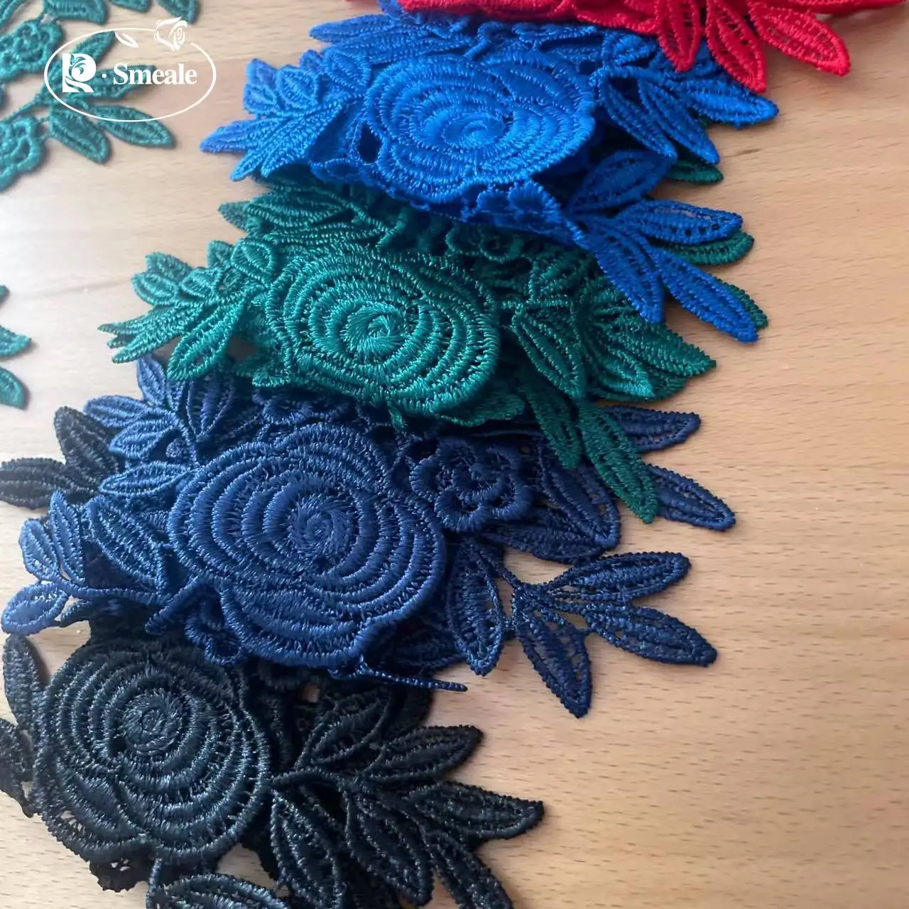 10Pair, High-quality Selected Water-soluble Lace Embroidery Lace, Handmade Wedding Dress Background Decoration Accessoriessories