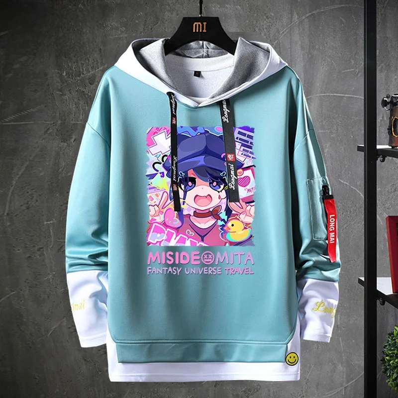 

Horror Game Miside Mita Hoodie Casual Clothes for Men And Women Spring New Sle Print Design Polyester Blend Comfortable Fit