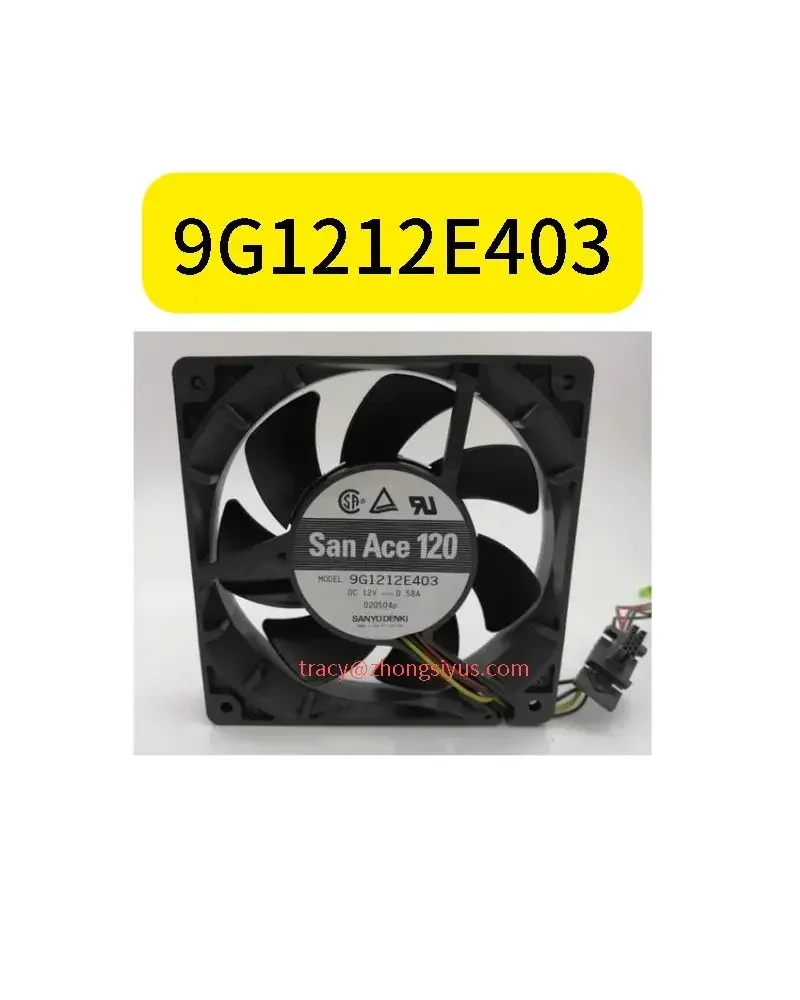 New original 12025 12CM large airflow cooling fan 9G1212E403 12V 0.58A dual ball