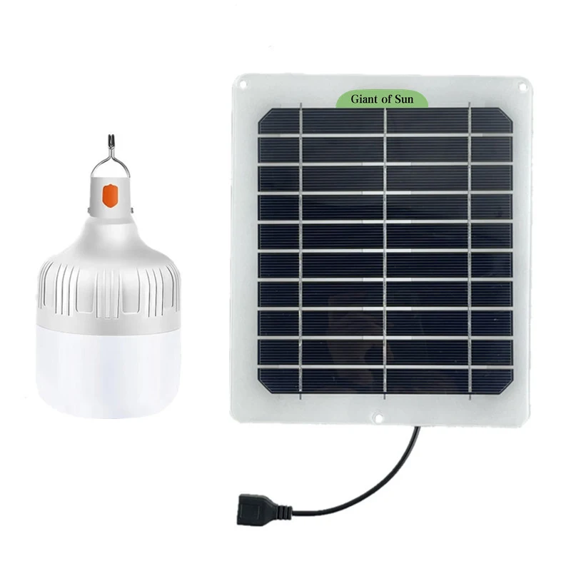 60W Solar Power Outdoor Light Solar Lamp Portable Bulb Solar Energy Lamp Led Lighting