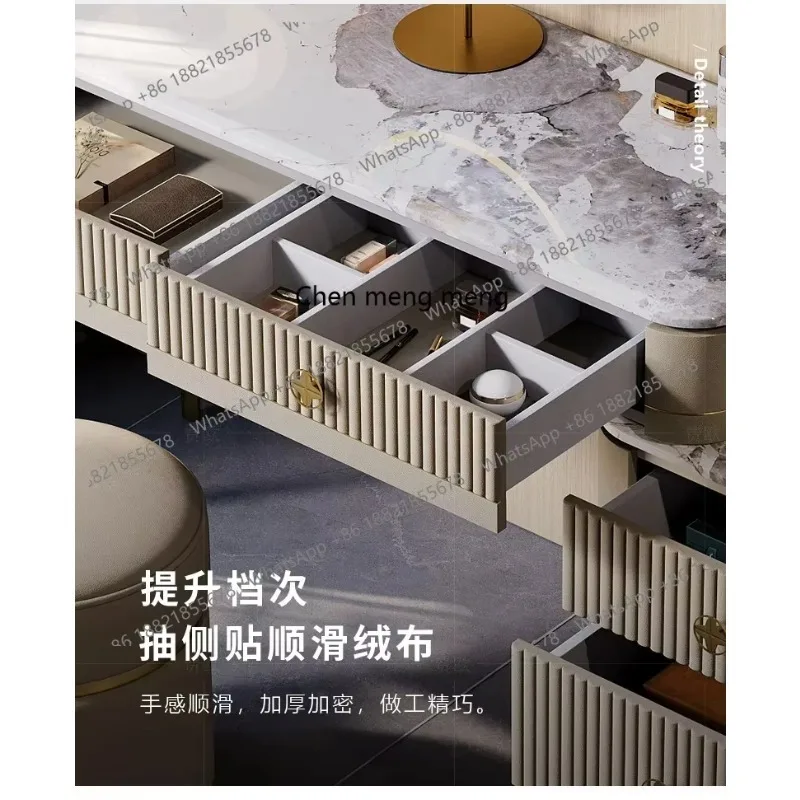 

E136 Modern Luxury Vanity Table White Makeup Bedroom Women Dressing Table Wood Cheap Organizer Mesa De Maquillaje Home Furnitur