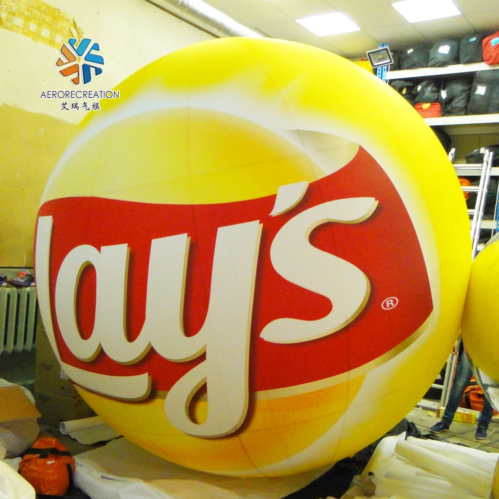 Customized Giant Inflatable Helium Balloon World Game Decoration Light Advertising Inflatable Helium Parade Floats Ball