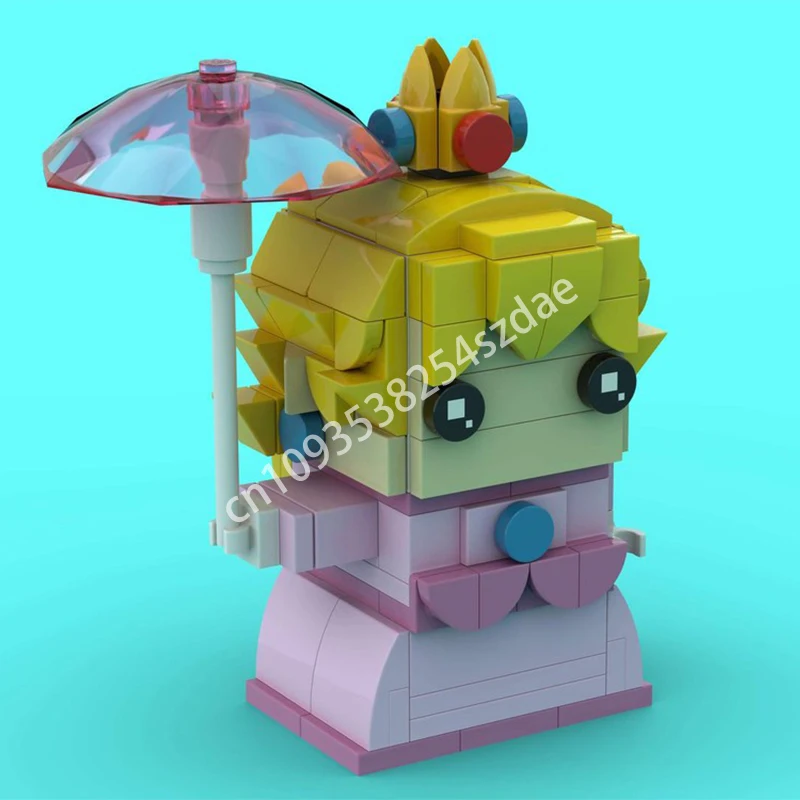 

149 шт. MOC принцесса персики Brickheadz строительные блоки пластиковая модель рождественская игрушка идея подарка строительство образовательная