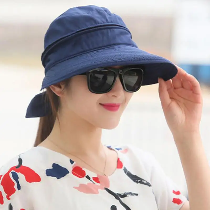 Hat Women Summer Sun Hat Women Summer Foldable Empty Top Casual Floppy Ladies Hats Outdoor Casual Sunhat Gorro