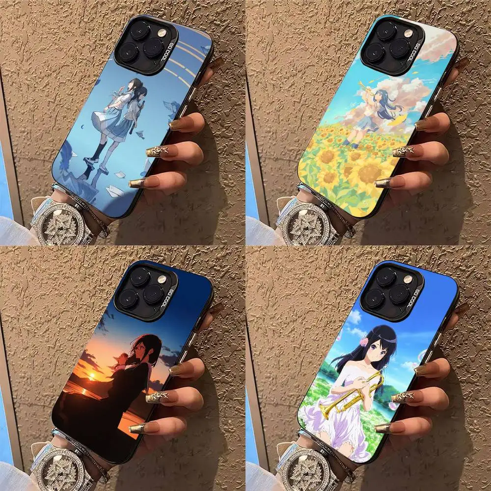 

H-Hibike Anime E-Euphonium Phone Case For iPhone 17,16,15,14,13,12,X,8,Pro,Max,Plus,E,SE4,Air,Mini IMD Matte Black