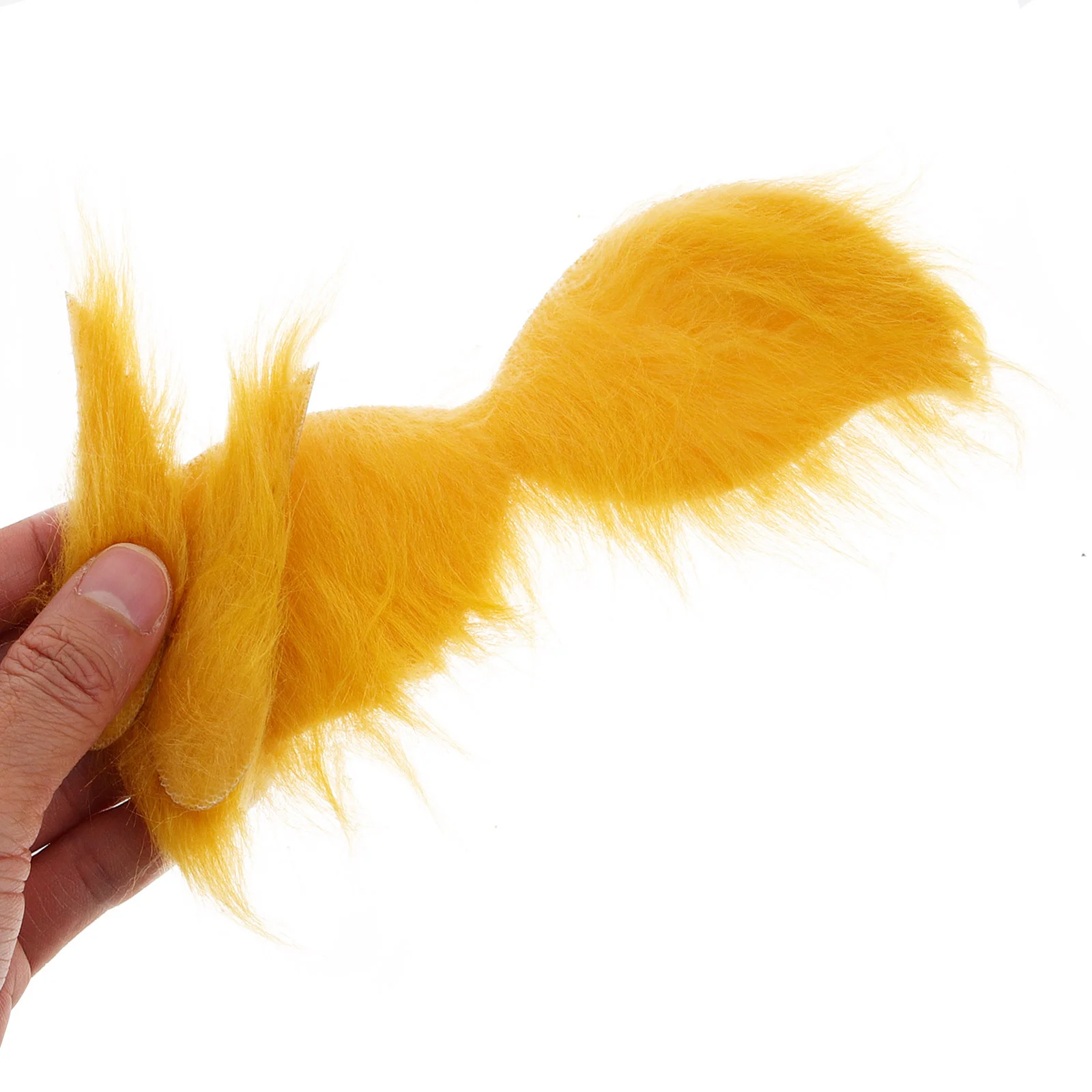 Yellow Simulated Eyebrow Beard Set for Halloween Cosplay Costume Decor Artificial Fur Lightweight Comfortable lasting