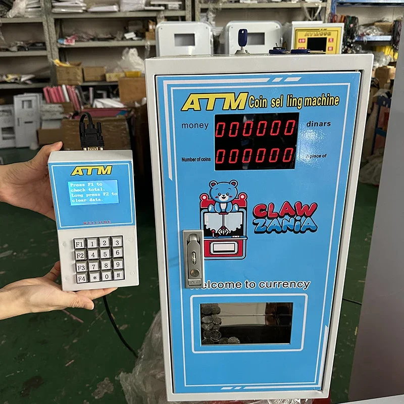 Customized Wall Mounted Coin Exchange Machine Mini Token Changer Small Atm Bill To Coin Change Machine for Coin Operated Arcade