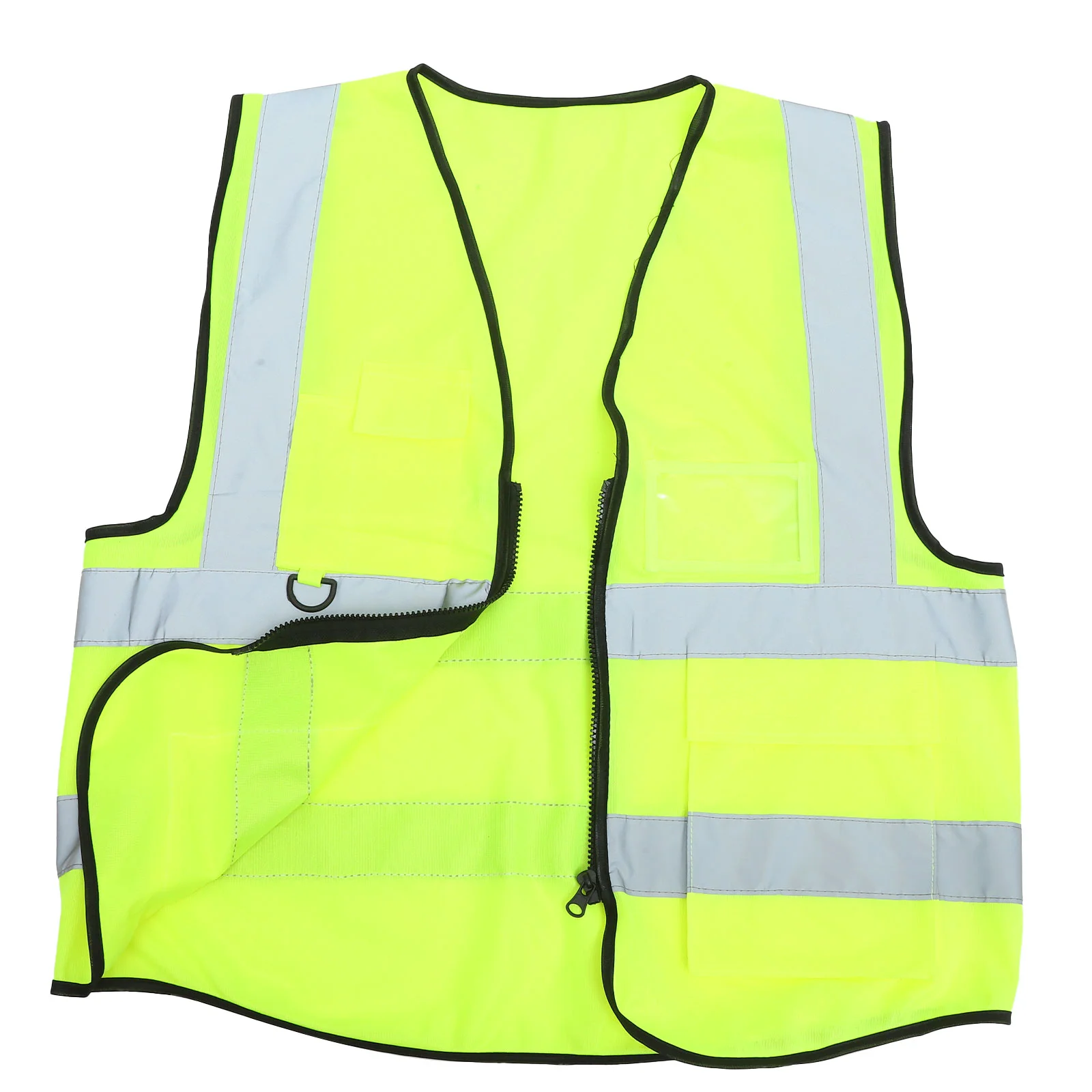 Reflective Safety Vest High Visibility Jacket Yellow Vests for Men Work Reflective Strips Breathable Multiple for