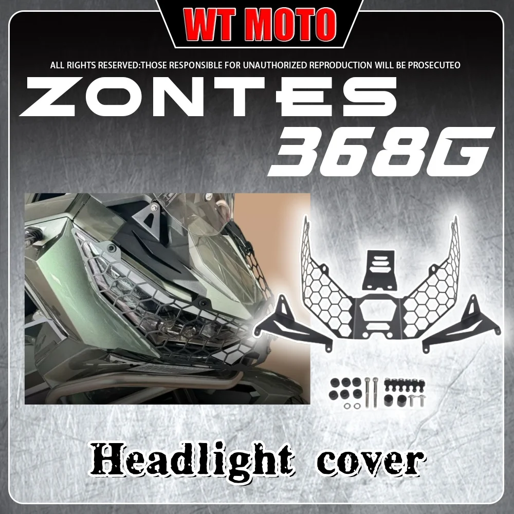

For ZONTES 368G headlight cover protection net quick release headlight net protection net fender for zontes 368g