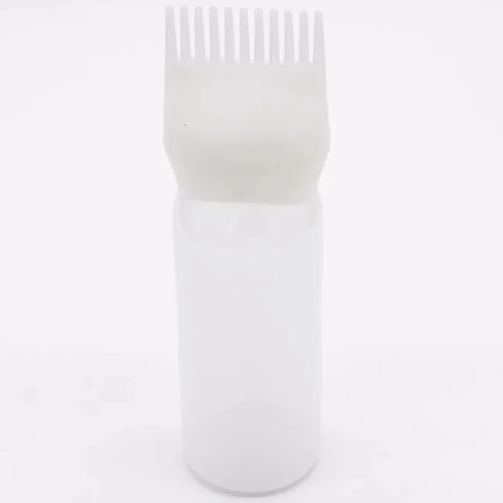 

3Pcs White Hair Coloring Bottle with Comb Applicator for Roots Dyeing Tool Easy Flow Handle Scalp Treatment Professional Use