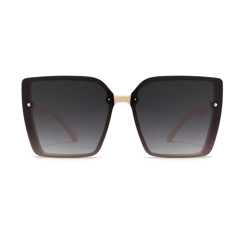 Fashionable Temperament, Bare Face Square Frame Sunglasses, Women's Personality, High-end Vacation Sunglasses Trend 1033