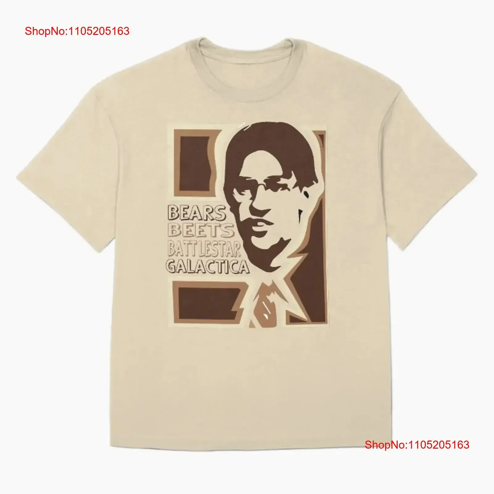 Bears Beets Battlestar Galactica T Shirt vintage Washed homme Casual streetwear Comfortable designer clothes Versatile Slightly