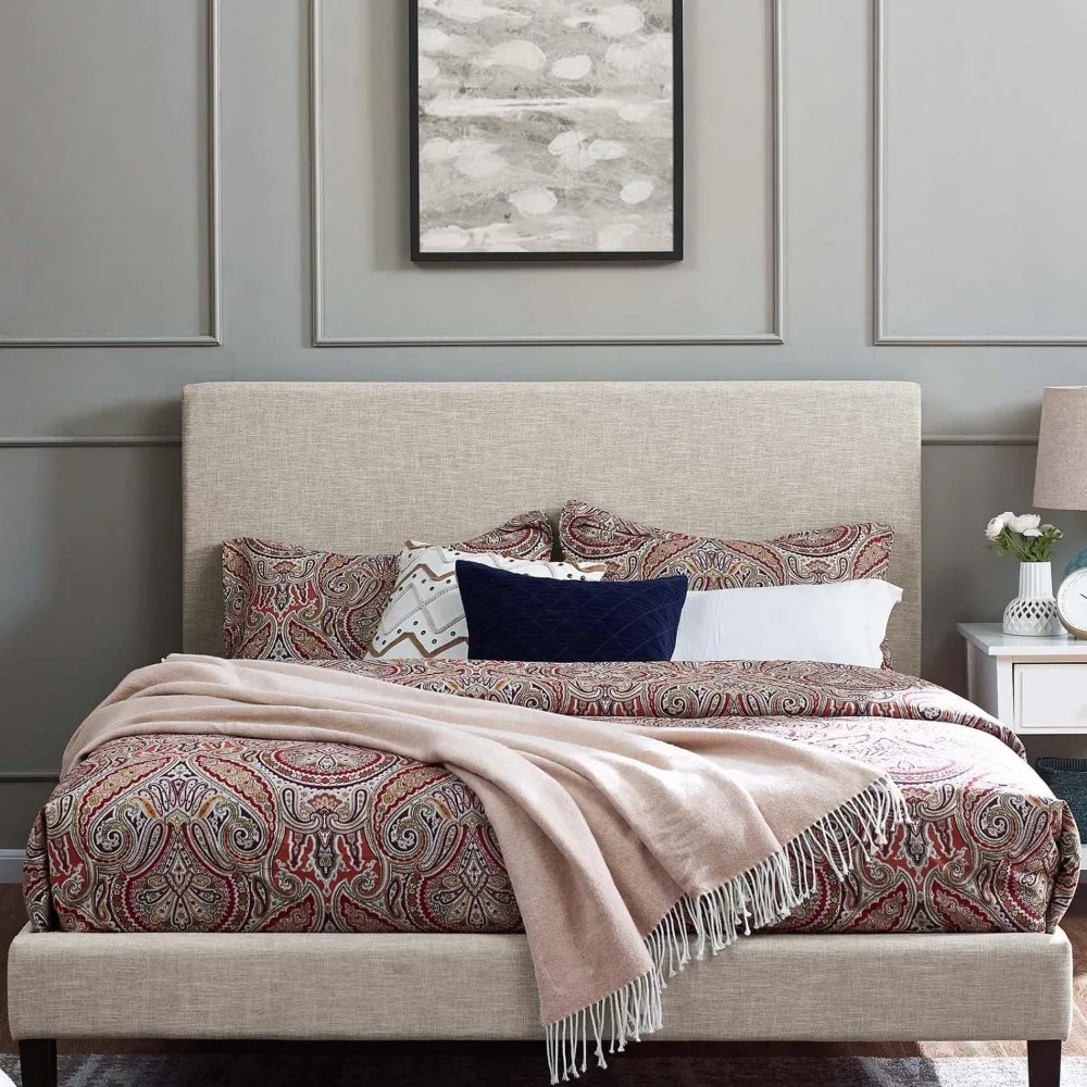 Claire Linen Fabric Upholstered King and California King Headboard