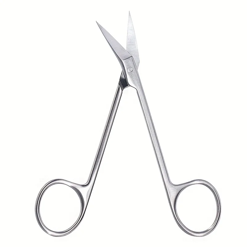 قطعة واحدة من مقص احترافي مع شفرات منحنية رقيقة وأطراف دقيقة، مناسبة لتقليم الحواجب والرموش #6