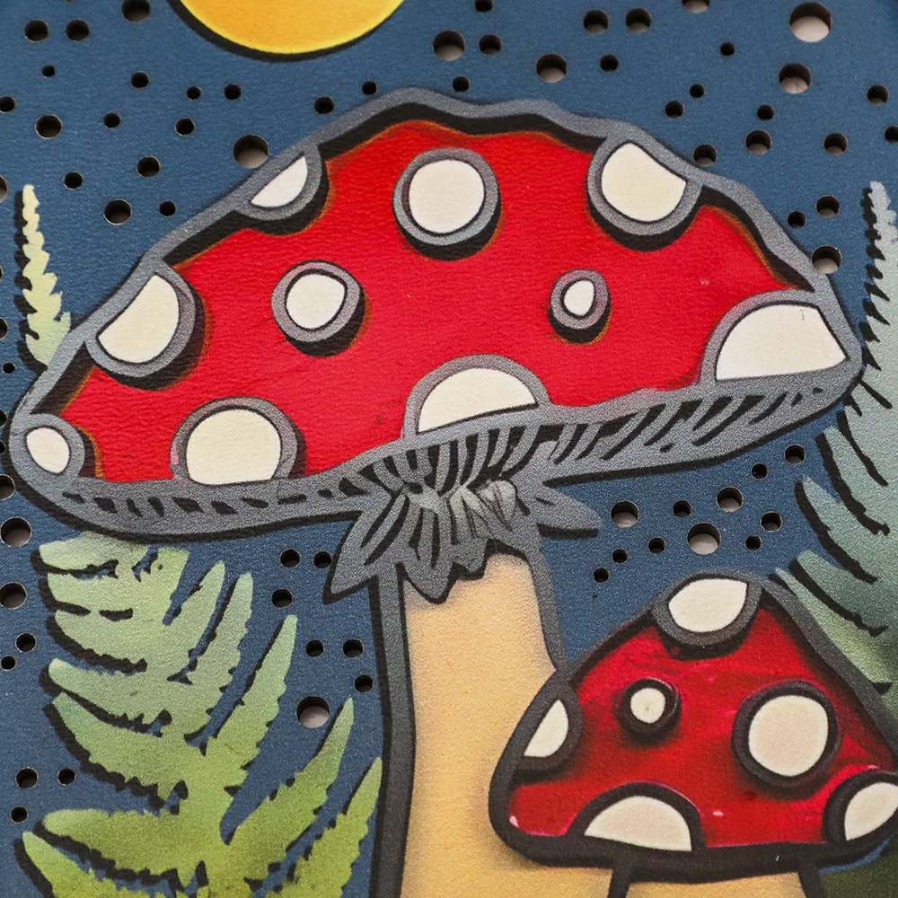 Bohemian Creative Door Shaped Butterfly Mushroom Wooden Crafts Wall Pendants Simple Home Living Room Decoration