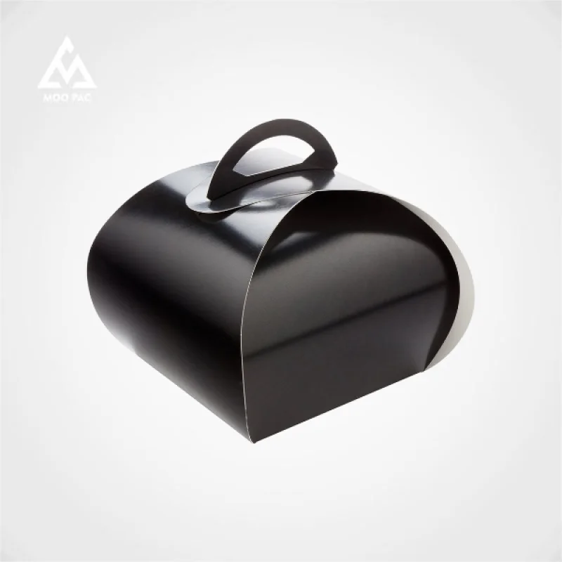 10 00piece.Custom.Small Cake Box Custom Printed Logo Fold Macaron Cupcake Bakery Dessert Cookie Boxes With Window