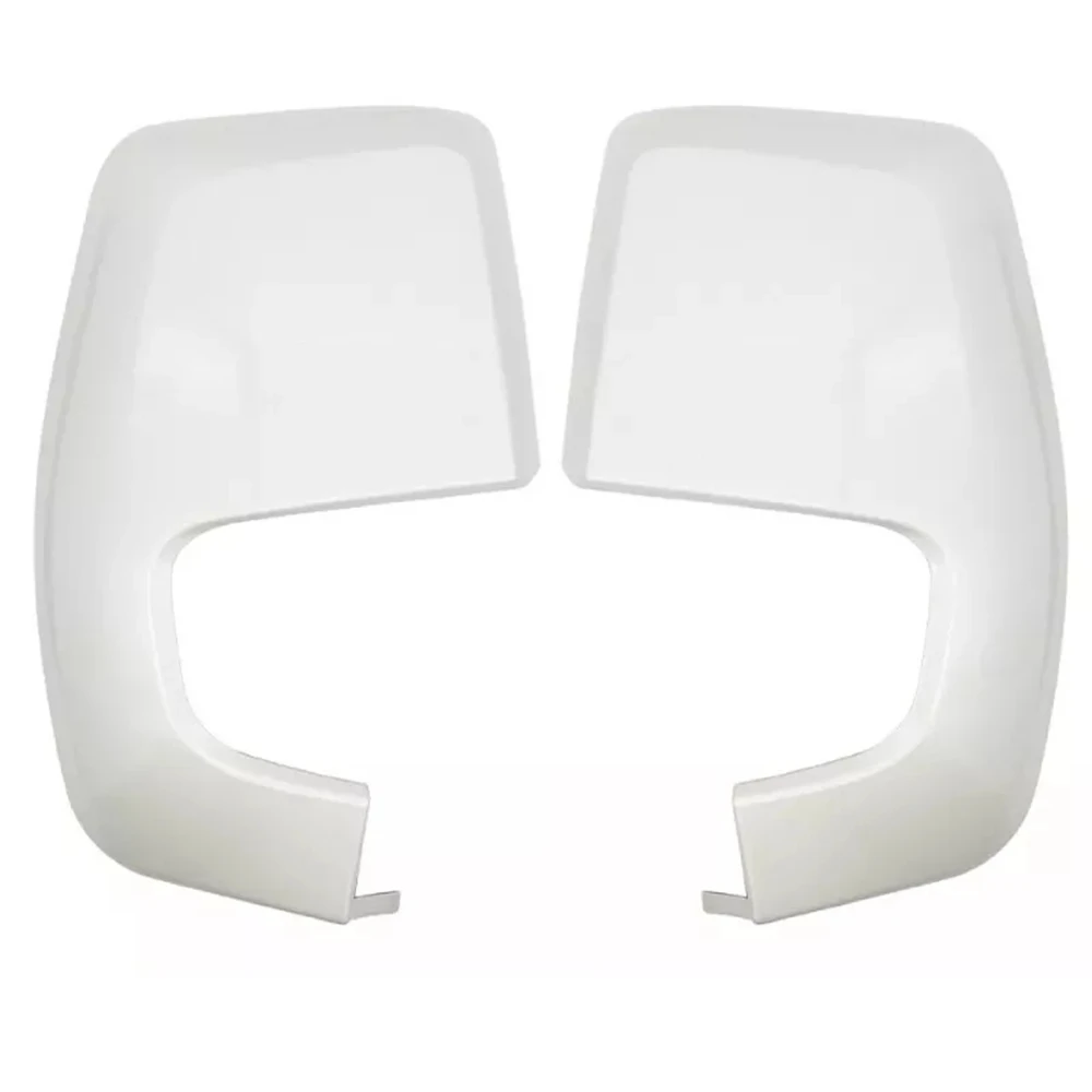 For Ford Transit Custom V362 2012-2023 Pair White Door Wing Mirror Cover Cap