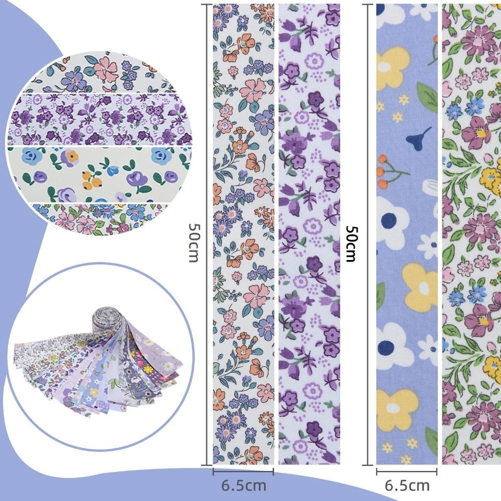 20 Pz Nuovo FAI DA TE Precuts Tessuto Gelatina Rotoli Fatti A Mano Floreale Quilting Strisce Patchwork FAI DA TE Cucito Mestiere Accessori di Abbigliamento