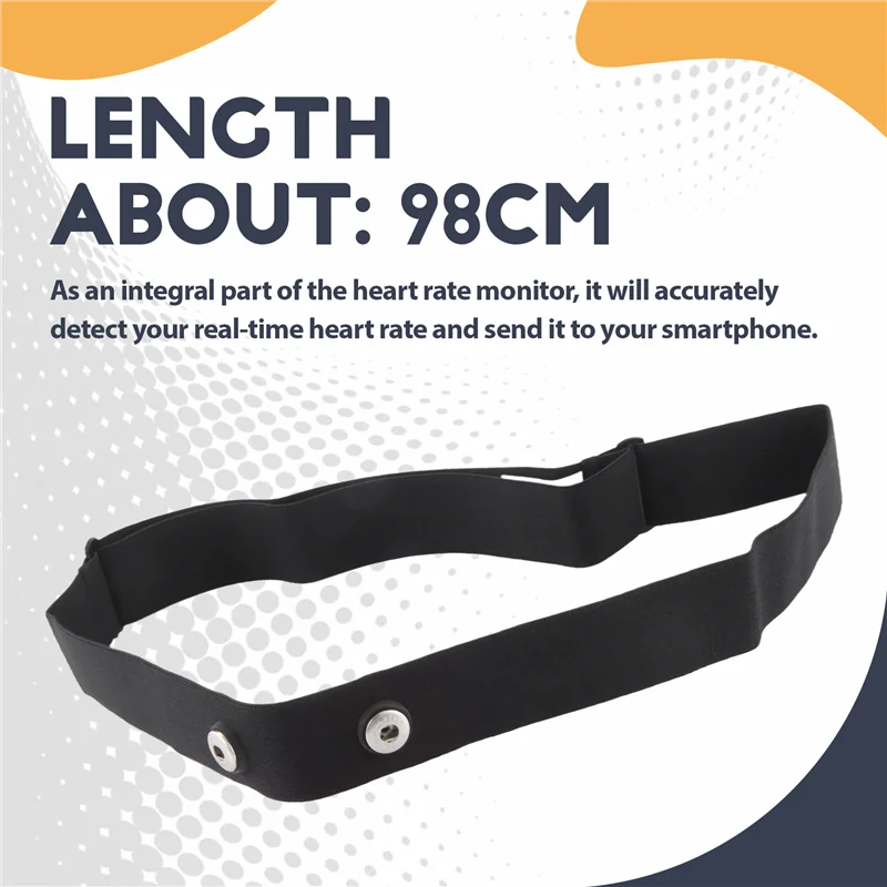 AF93-2Pcs Geonaute Wahoo Garmin Magene Bryton Coospo 심박수 센서 가슴 벨트 용 탄성 심박수 가슴 스트랩 밴드