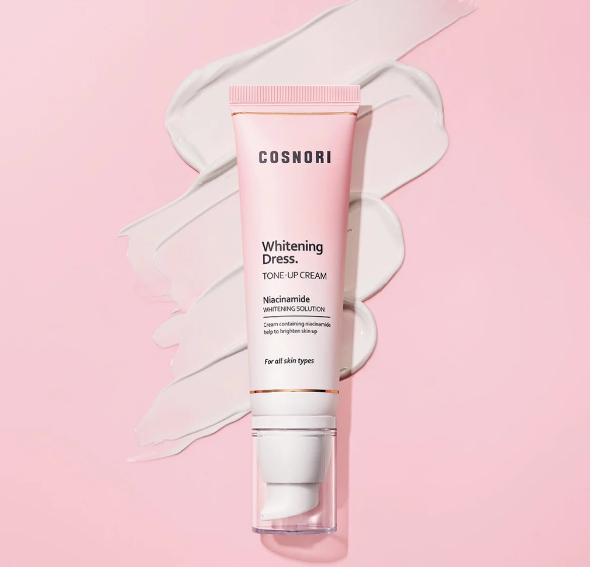 Korea Makeup Cosnori Whitening Cream Foundation Niacinamide Isolation Cream Moisturizing Invisible Pores Rare Beauty SkinCare