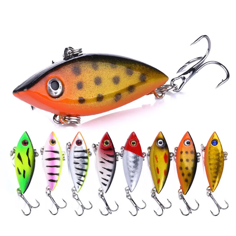 

3g Micro Black Color VIB Hard Bait All Water Depth Long Cast For Bass Perch Freshwater Outdoor Angling Tackle