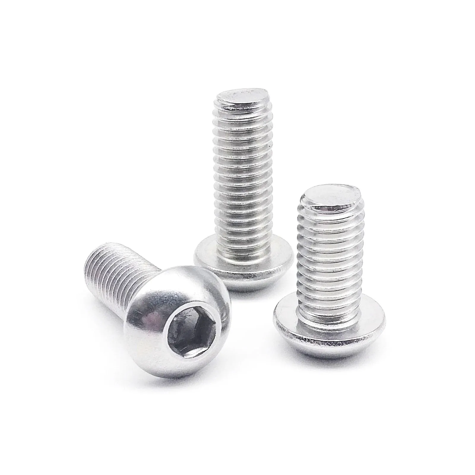 650pcs/box Micro Small 10 Size M1.6 Allen Hex Socket Head Cap Button Flat Countersunk Screw Bolt Nut Set Kit 304 Stainless Steel