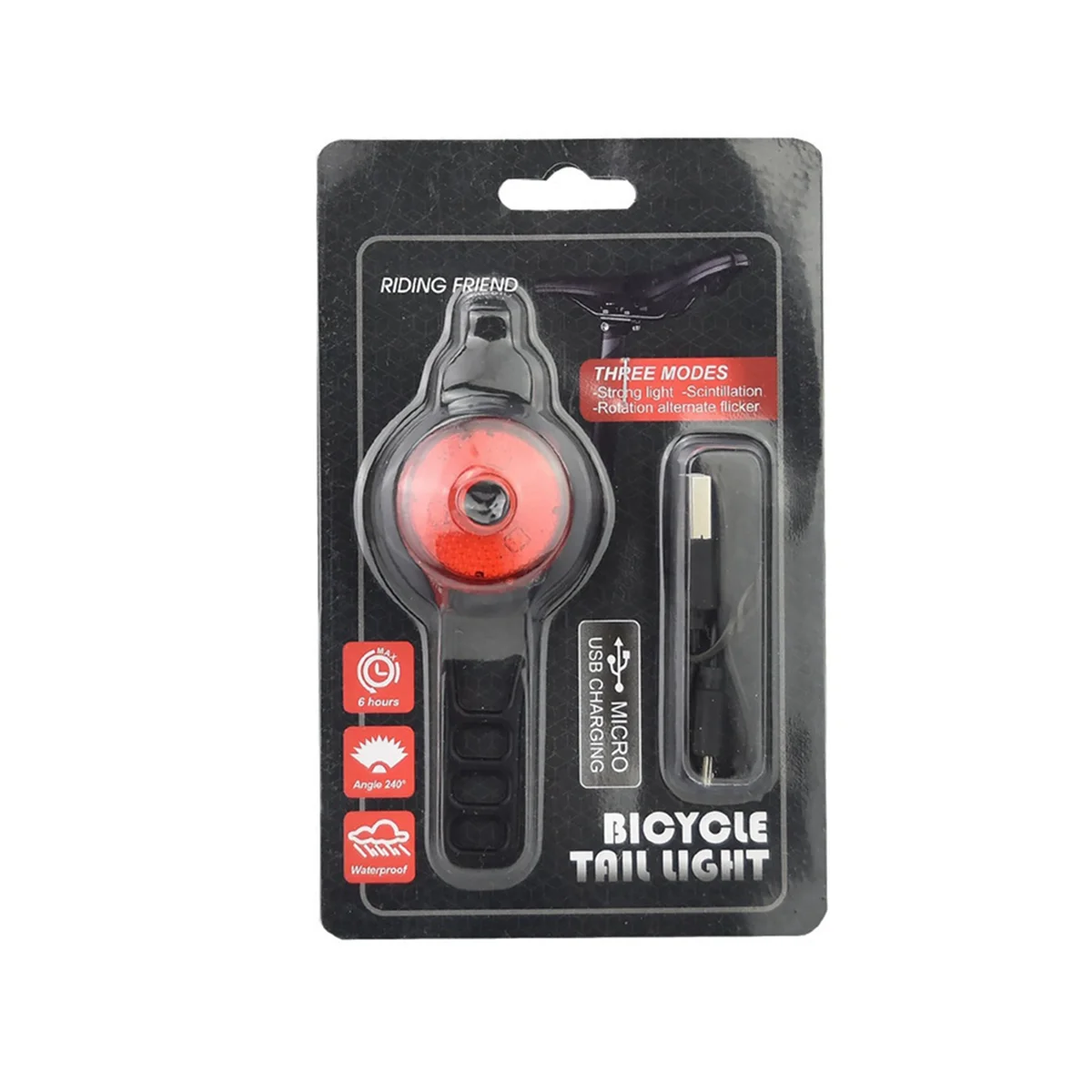 Lampu belakang sepeda Sensor rem cerdas, lampu ekor sepeda pengisian USB, lampu depan LED C XQ