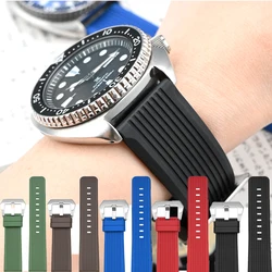 Premium Grade Fluoro Rubber Watch Strap 20mm 22mm 24mm FKM Diving Quick Release Bracelet Band for Rolex Water Ghost Panerai