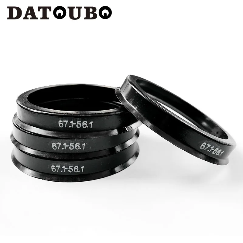 DATOUBO 4 قطعة أسود البلاستيك سيارة عجلة 67.1 مللي متر-54.1 مللي متر. 67.1-60.1 مللي متر. 67.1-59.1 مللي متر. 67.1-56.1. 67.1-63.1 ، 67.1 إلى 57.1 تتمحور خواتم