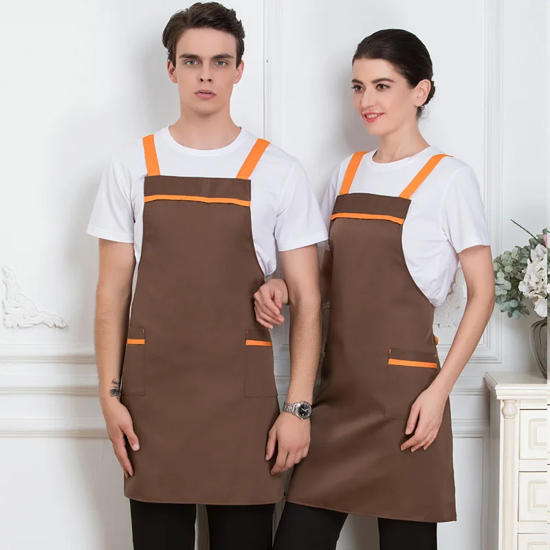 Novel Dingheng Coffee Milk Tea Cake Shop Custom Logo Restaurant Manicure Beauty Salon Apron Korean Fashion