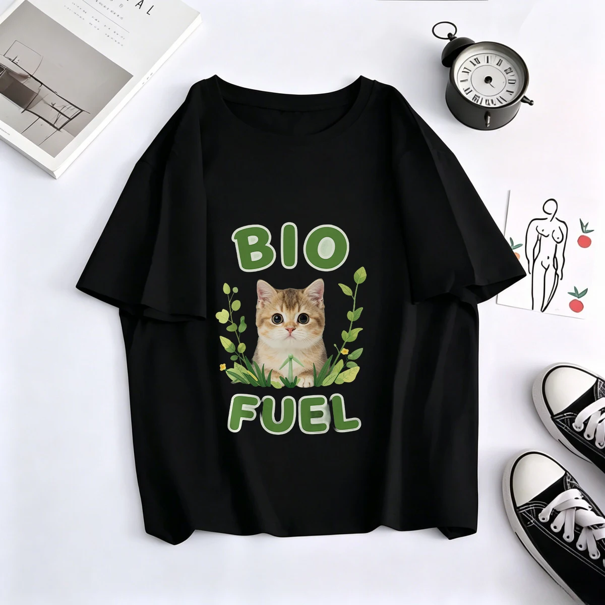 T-shirts en coton pour femme, imprimé carte du monde, géographie, manches courtes, col rond, décontracté, basique, vêtements féminins, haut d'été