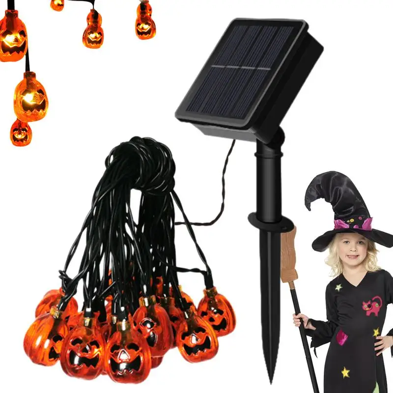 Halloween lantern Solar Powered Charge Lamp Outdoor Waterproof Garden Yard Landscape Props Decoration Light Fest Pumpkin Lamp