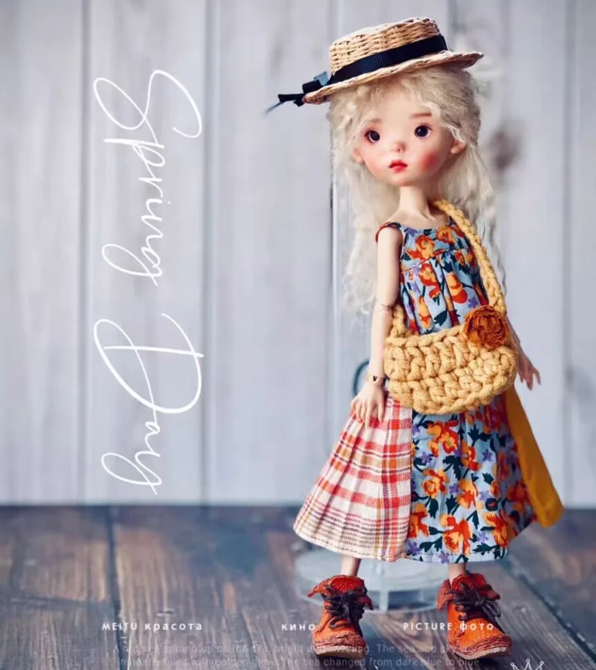 

2025 богемный стиль 3 шт. Топ/брюки/сумка Blythe1/6 30 см (подходит для azone, Pullip, Ob22/24/26, Licca)