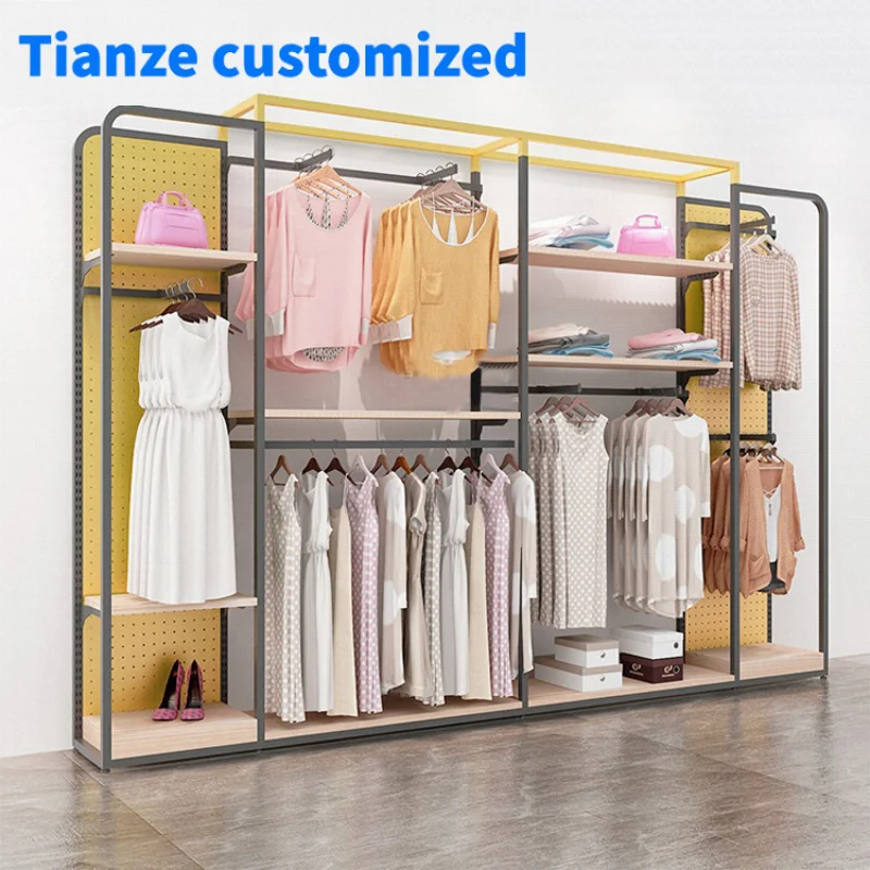 [Customized]women clothes shop design retail store clothes display cabinet