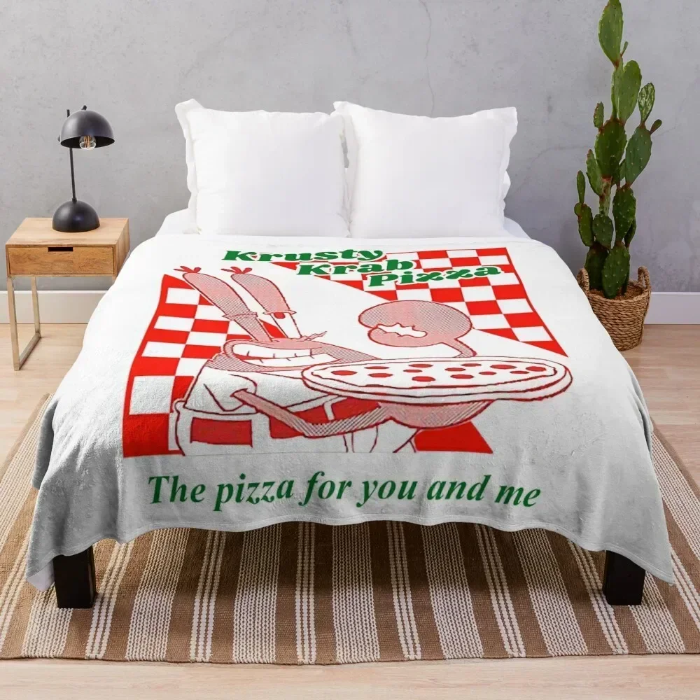 

Women Men Krusty Krab Pizza Awesome For Movie Fan Throw Blanket Extra Large Throw Decorative Beds Blankets