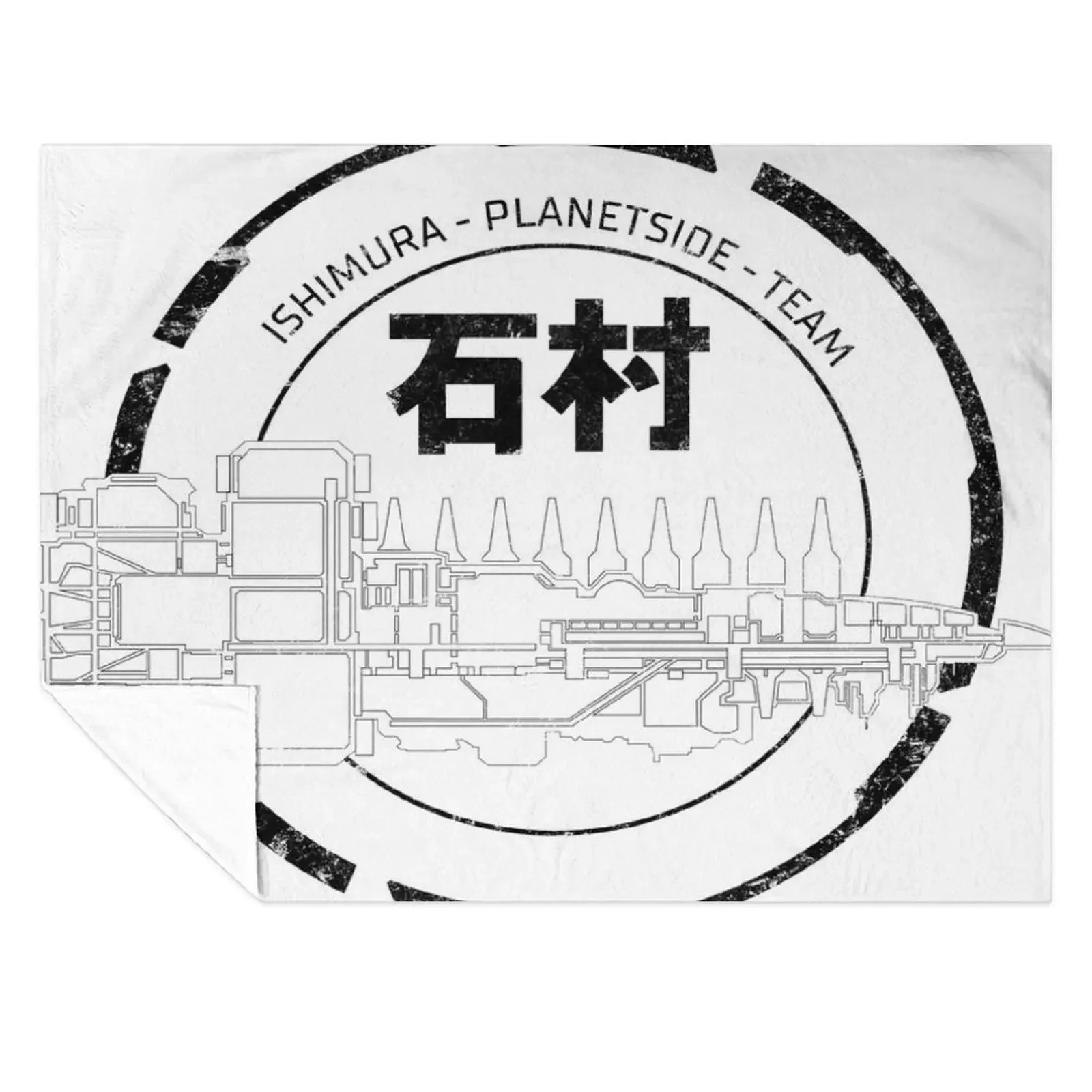 

DEAD SPACE - ISHIMURA PLANETSIDE TEAM - Black Throw Blanket Decorative Sofa Soft Big Bed Fashionable funny gift Blankets